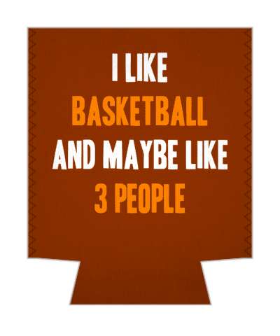 brown orange i like basketball and maybe like three people funny stickers, magnet
