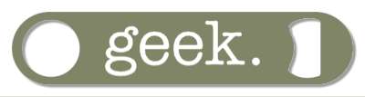 brownish grey typewriter geek stickers, magnet