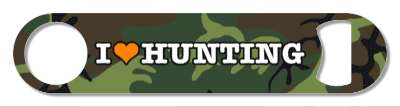camouflage i love hunting heart stickers, magnet