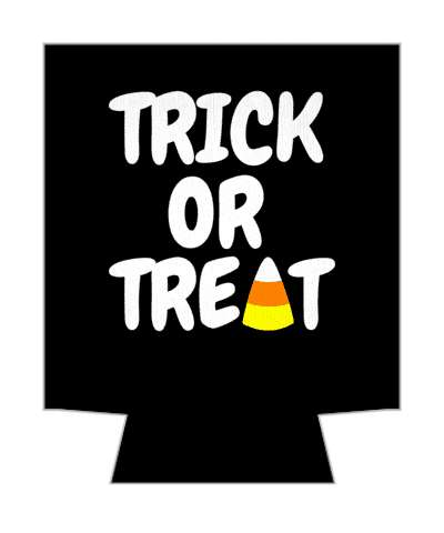 candy corn black trick or treat stickers, magnet