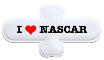 cars i heart nascar love stickers, magnet