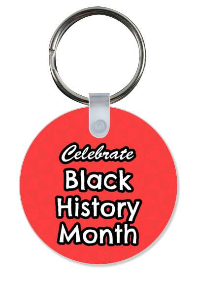 celebrate black history month red pattern cursive stickers, magnet