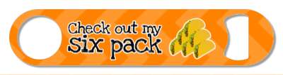 check out my six pack tacos orange chevron wordplay stickers, magnet