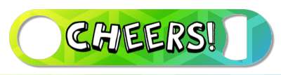 cheers colorful stickers, magnet
