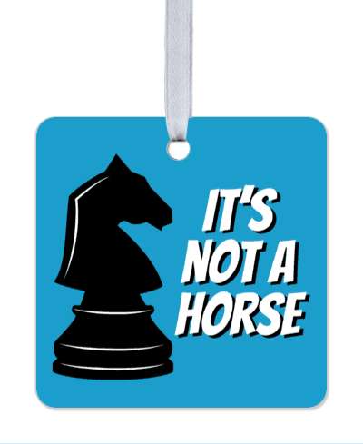 chess joke funny its not a horse knight chess piece stickers, magnet