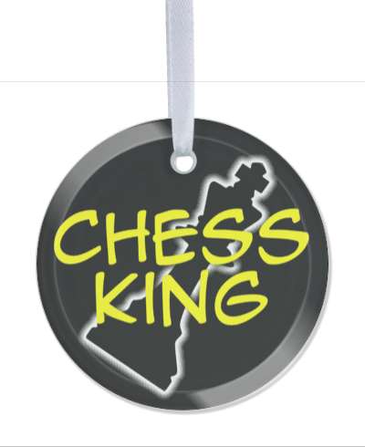 chess king piece silhouette white outline stickers, magnet
