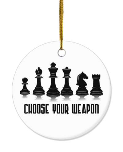 chess pieces choose your weapon pawn bishop king queen knight rook stickers, magnet