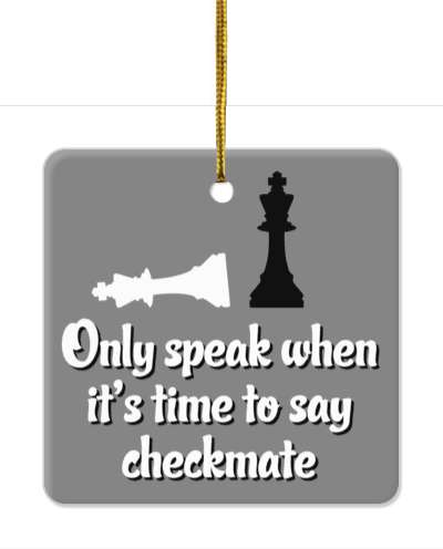 chess pieces only speak when its time to say checkmate king stickers, magnet
