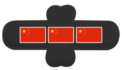 chinese china flag stickers, magnet