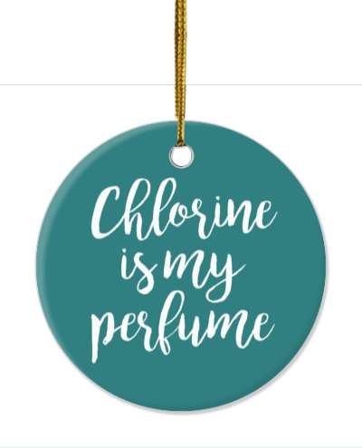 chlorine is my perfume funny joke swimming stickers, magnet