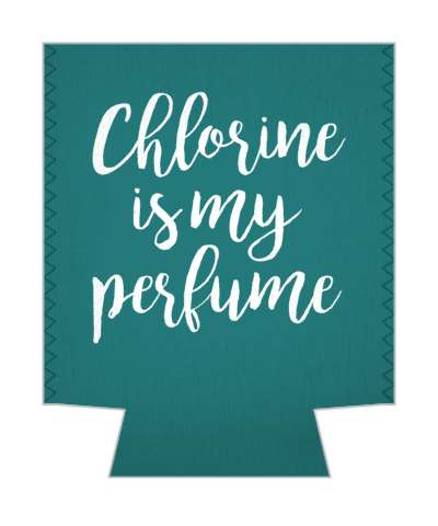 chlorine is my perfume swimmer humor stickers, magnet