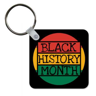 circle pan african black history month writing rectangles stickers, magnet