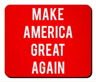 classic maga red white bold make america great again trump stickers, magnet