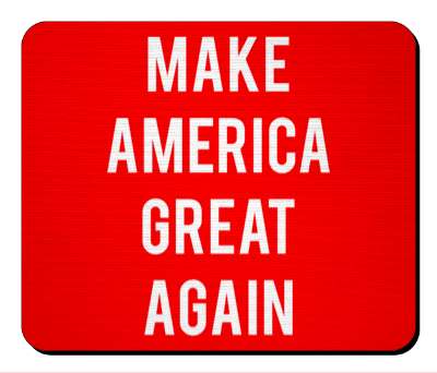 classic maga red white bold make america great again trump stickers, magnet