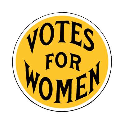 classic votes for women historical stickers, magnet