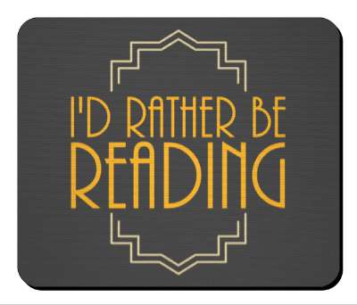 classy retro id rather be reading stickers, magnet