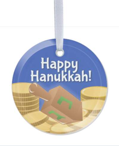 coins dreidel happy hanukkah hebrew blue stickers, magnet