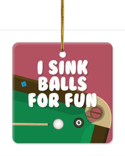 colorful pool table i sink balls for fun 8 ball pool word play funny stickers, magnet