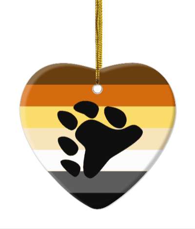 colorful pride flag colors bear brotherhood stickers, magnet