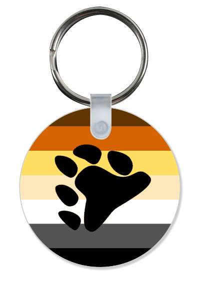colorful pride flag colors proud bear brotherhood stickers, magnet