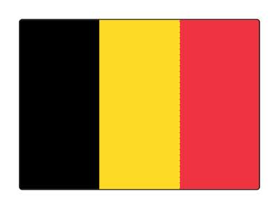country flag belgium stickers, magnet