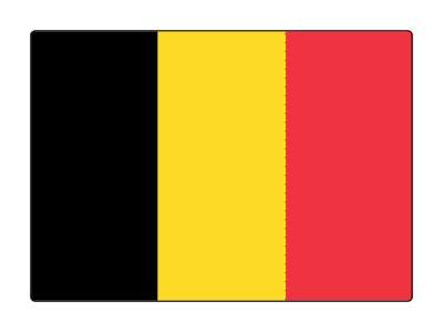 country flag belgium stickers, magnet