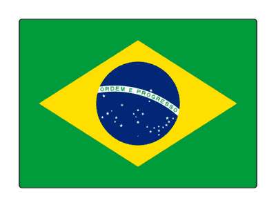 country flag brazil brazilian stickers, magnet