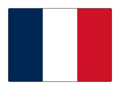 country flag france french stickers, magnet