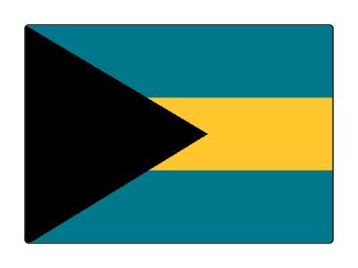 country flag national bahamas stickers, magnet