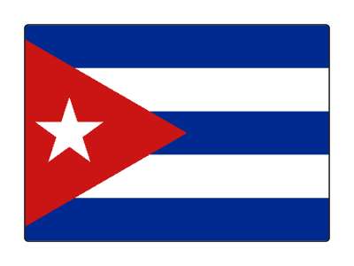 country flag national cuba cuban stickers, magnet
