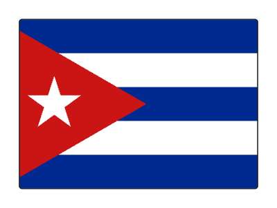 country flag national cuba cuban stickers, magnet