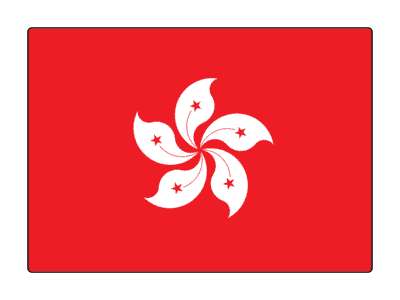 country flag national hong kong stickers, magnet