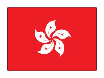 country flag national hong kong stickers, magnet