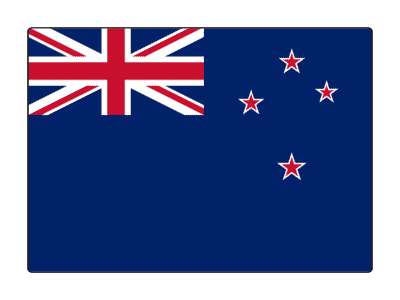country flag national new zealand stickers, magnet