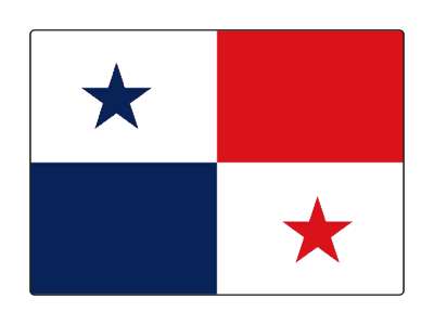 country flag national panama stickers, magnet