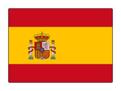 country flag national spain stickers, magnet