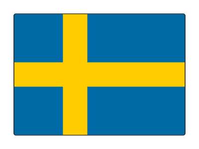 country flag national sweden stickers, magnet