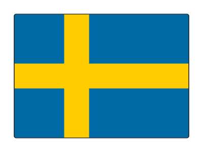 country flag national sweden stickers, magnet