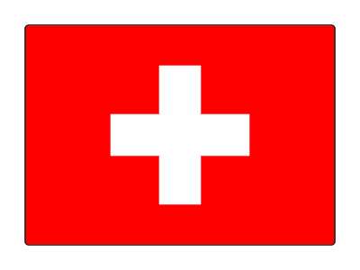 country flag national switzerland stickers, magnet