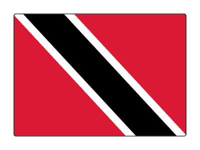 country flag national trinidad and tobago stickers, magnet