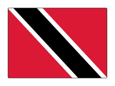 country flag national trinidad and tobago stickers, magnet