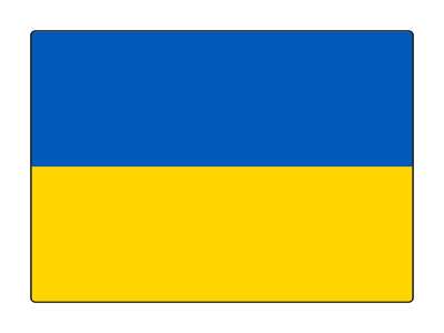 country flag national ukraine stickers, magnet