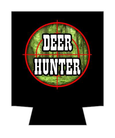 crosshair target deer hunter black stickers, magnet