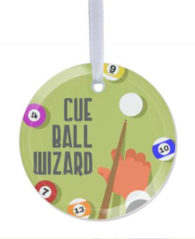 cue ball wizard pool table balls cue cartoon colorful stickers, magnet