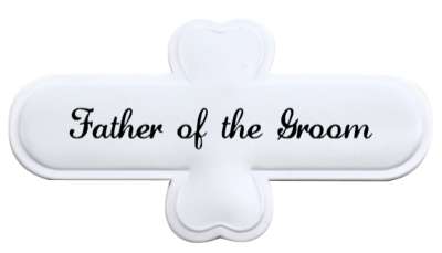 cursive father of the groom stickers, magnet