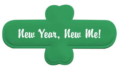 cursive new year new me resolution stickers, magnet