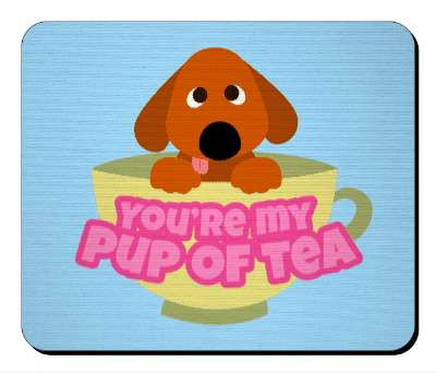 cute little brown puppy youre my pup of tea pun stickers, magnet