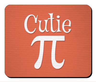 cutie pi symbol funny wordplay stickers, magnet