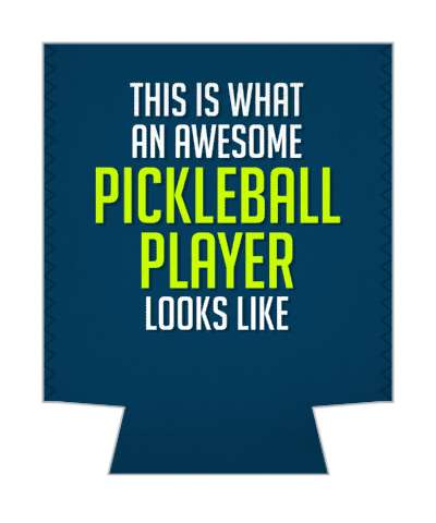 deep blue this is what an awesome pickleball player looks like stickers, magnet