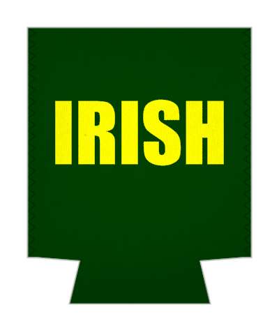 deep dark green yellow irish bold ireland stickers, magnet